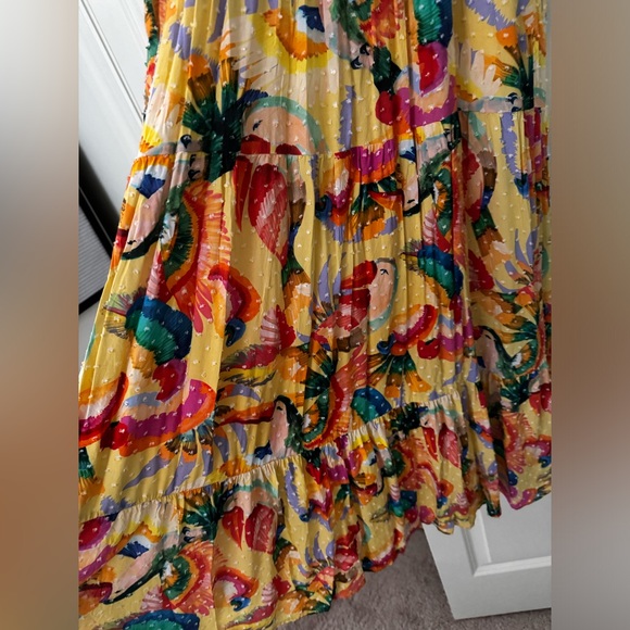 Farm Rio Anthropologie Textured Tropical Maxi
Dress in Tropical Parrot Macaw - S - Picture 9 of 11